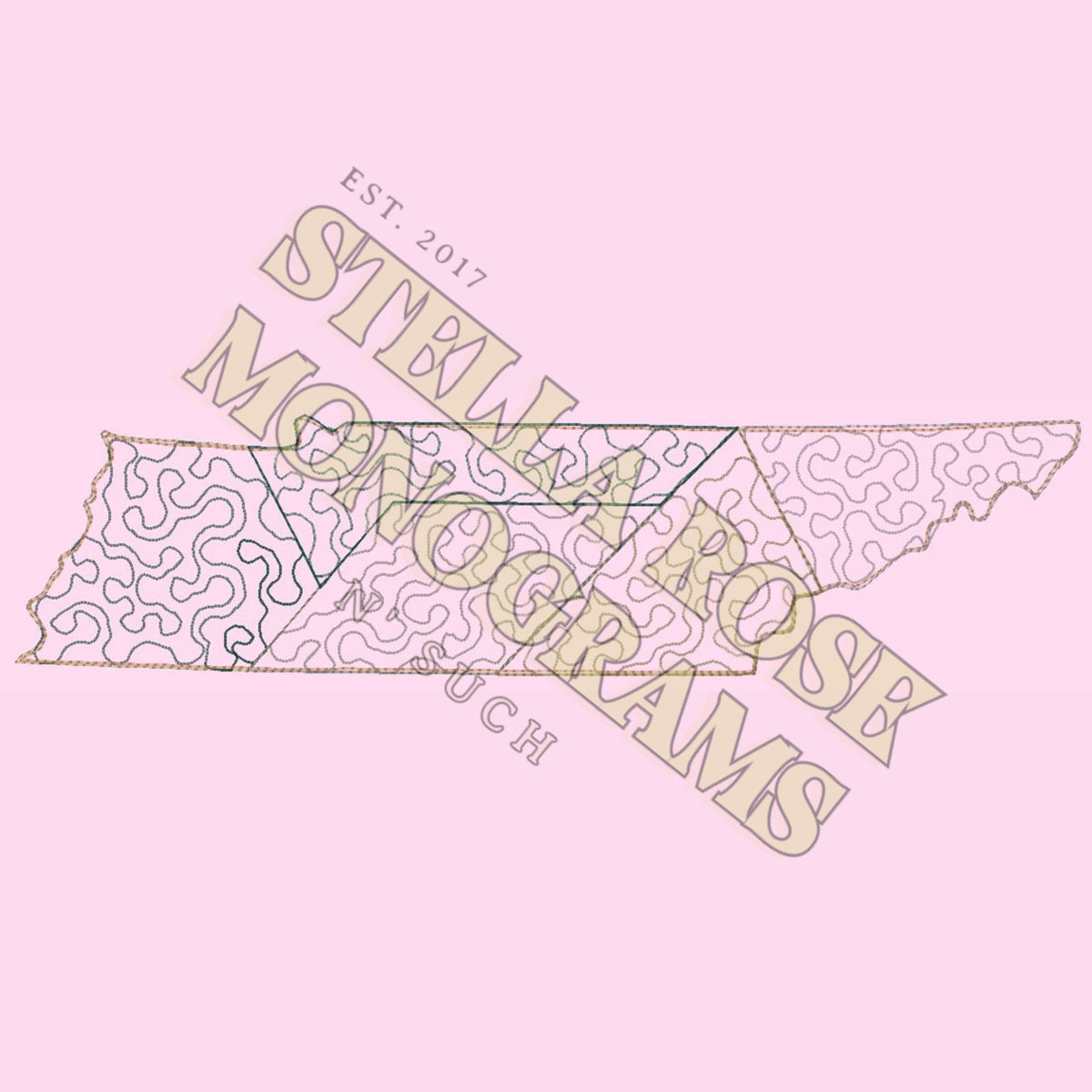 Tennessee Quilted State Applique Embroidery Design Digital Download ...